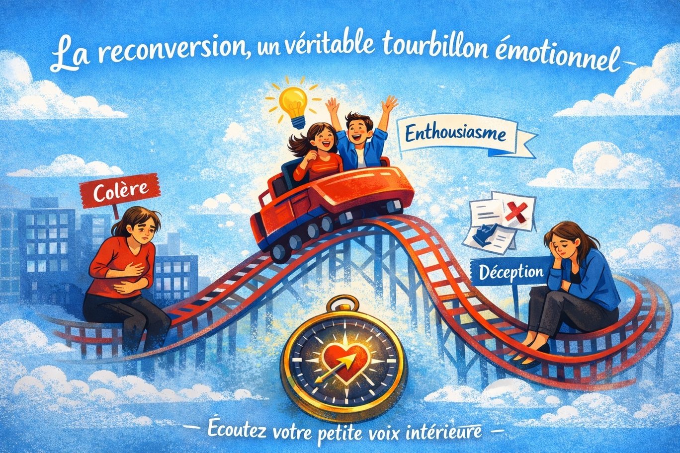 La reconversion est un véritable tourbillon émotionnel